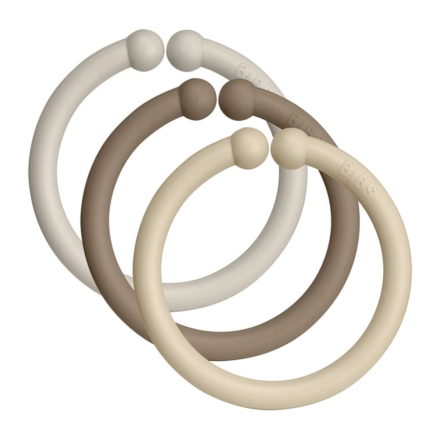 BIBS Loops Sand/Dark Oak/vanilla 12 stk