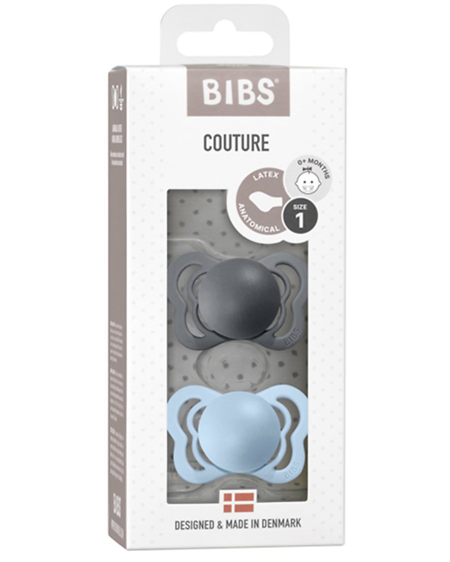 BIBS Couture Iron/babyblu latex St 2 2pk