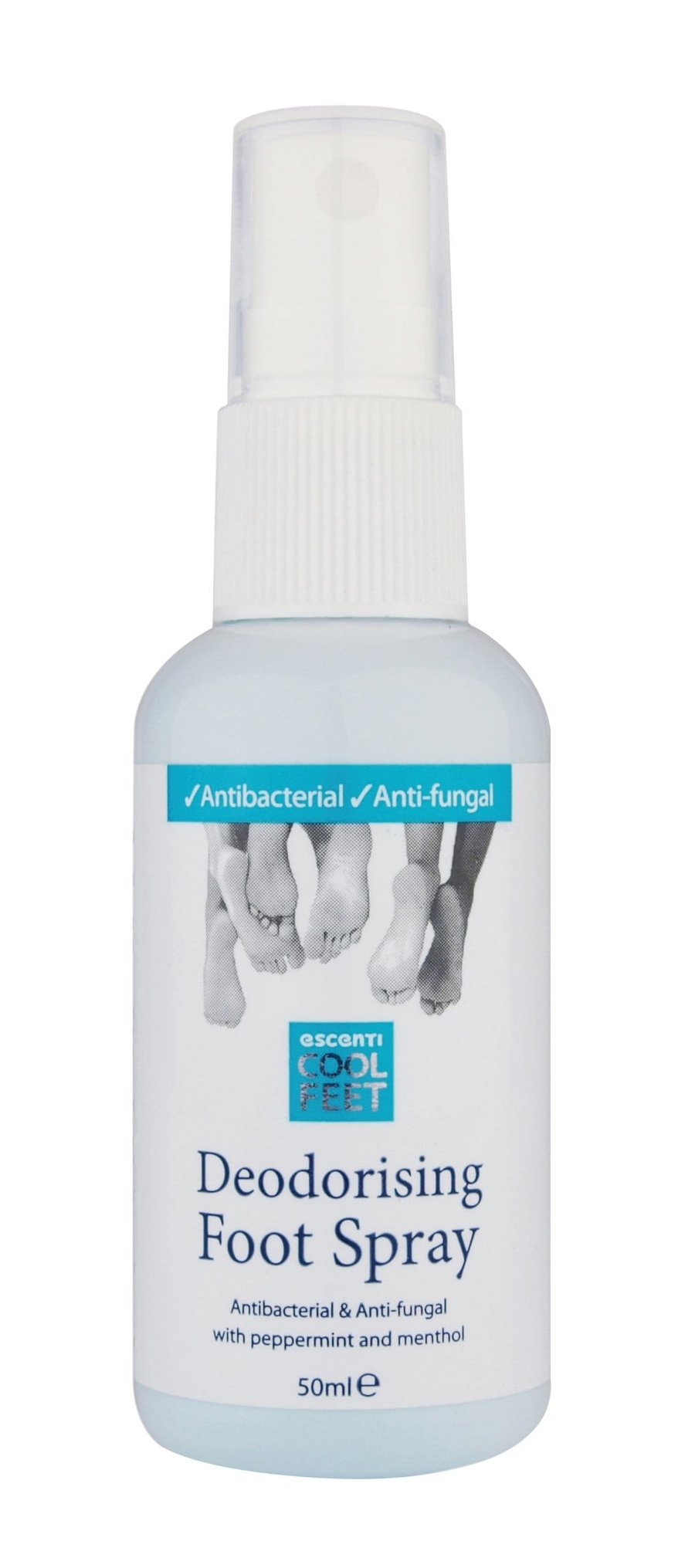 Ecenti Cool Feet Svitarlyktar eyðir - fóta Spray 50 ml