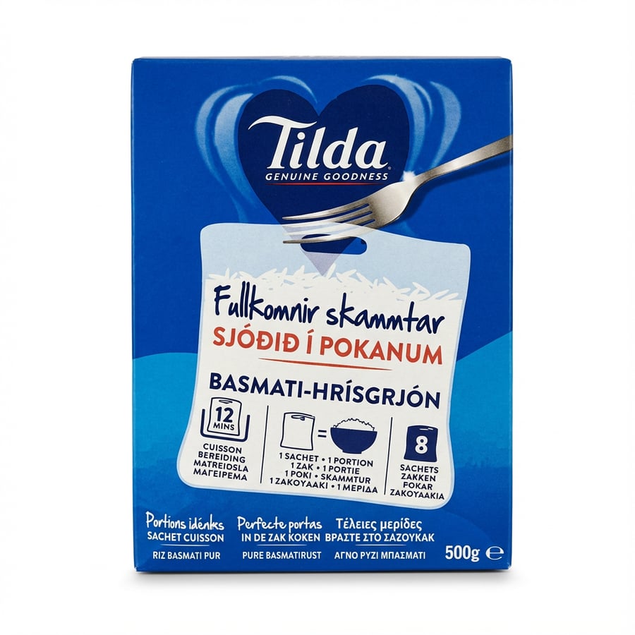 Tilda Hrísgrjón 8x60 gr