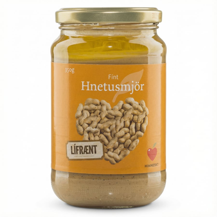 Himneskt Lífrænt Fínt Hnetusmjör 350 g