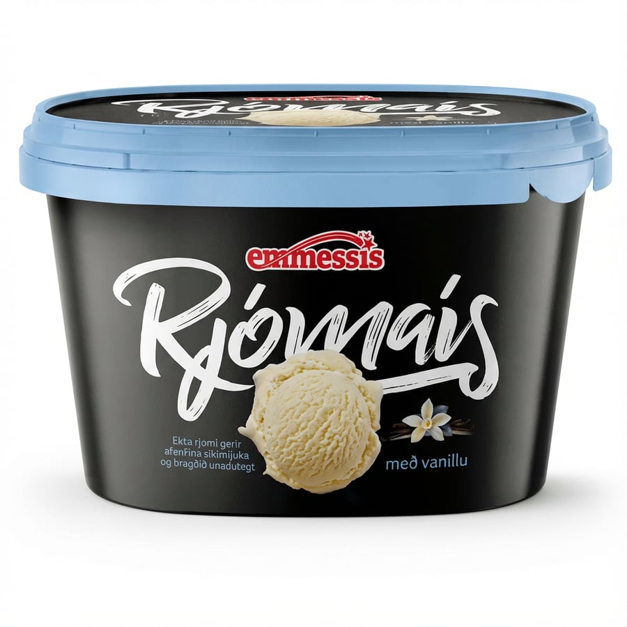 Emmessís Rjómaís vanilla 1,3 ltr