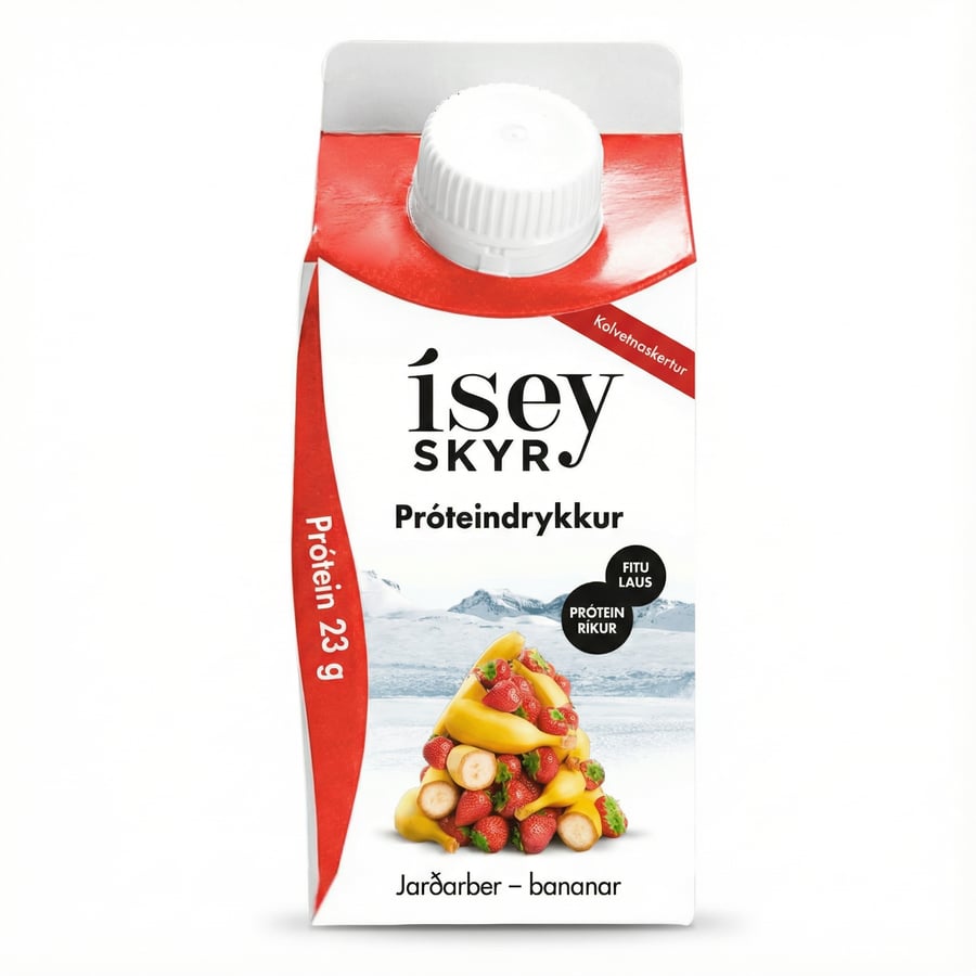 Ms próteindrykkur jarðarber bananar 300 ml