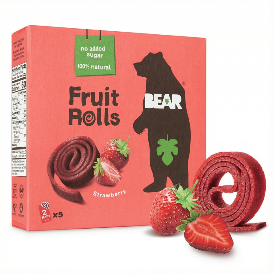 Bear ávaxtarúllur með jarðarberjum 5 x 20 g