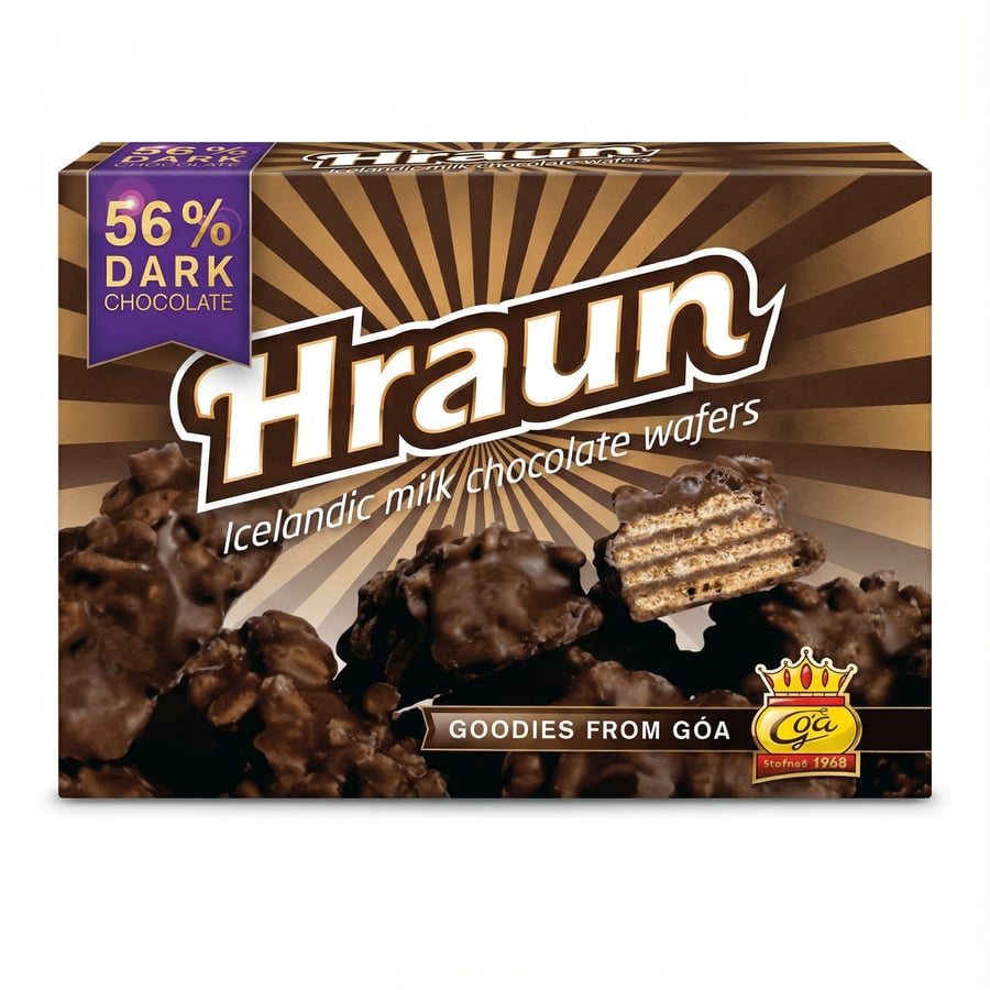 Góu hraunbitar 56% dökkt 200 gr