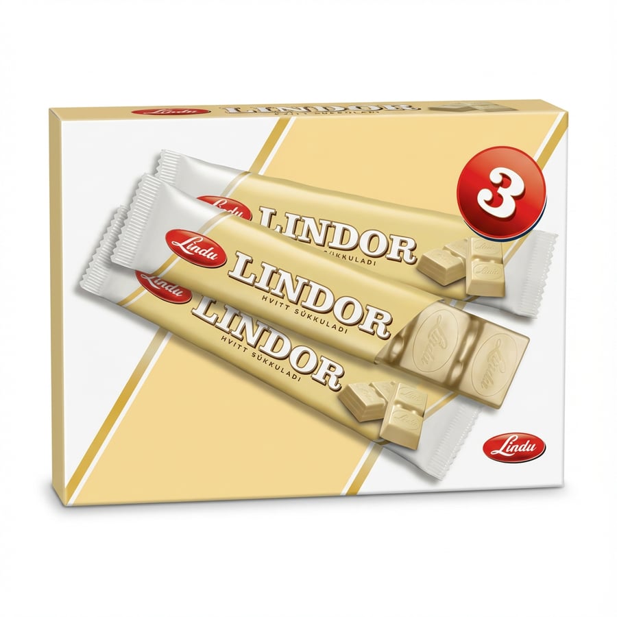 Lindu krókant súkkulaði 3x50 gr
