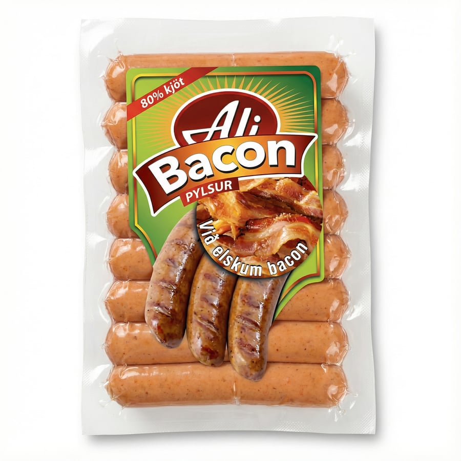 Ali pylsur beikon 250 gr