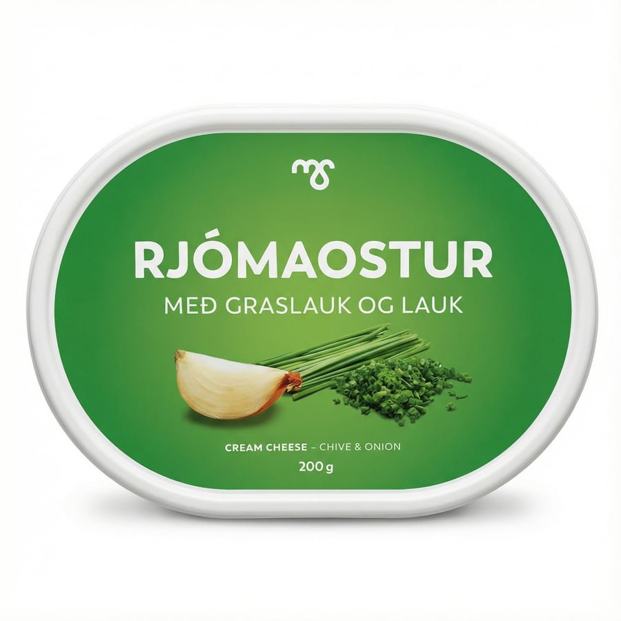 Ms rjómaostur graslauk 200 gr