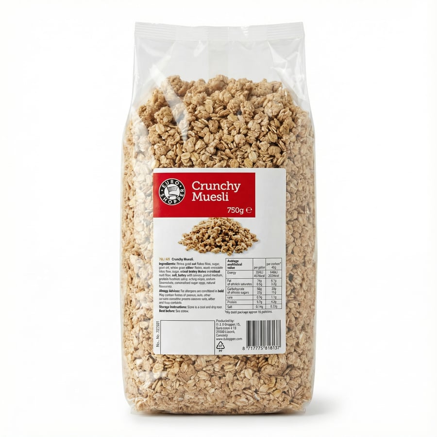 E.s múslí crunchy 750 gr