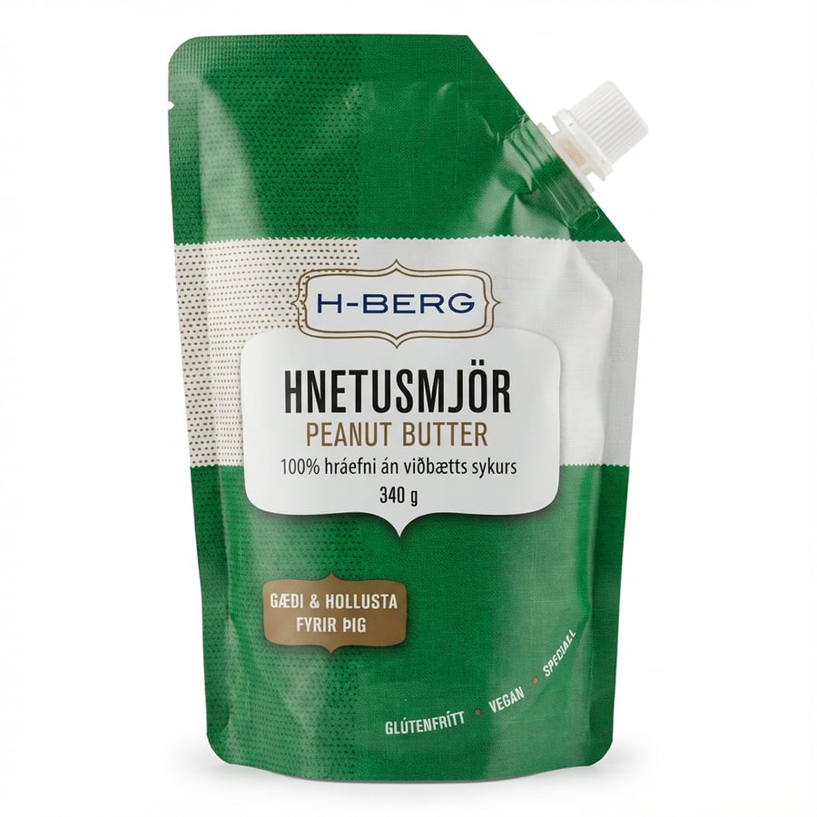 H-berg hnetusmjör 340 gr