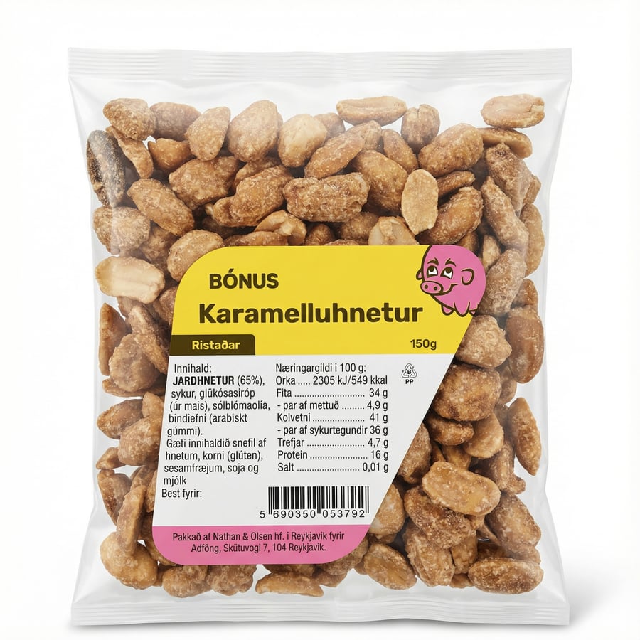 Bónus Karamelluhnetur Ristaðar 150 g