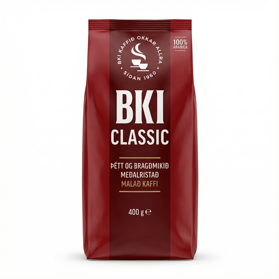 BKI Classic Meðalristað Malað Kaffi 400 g