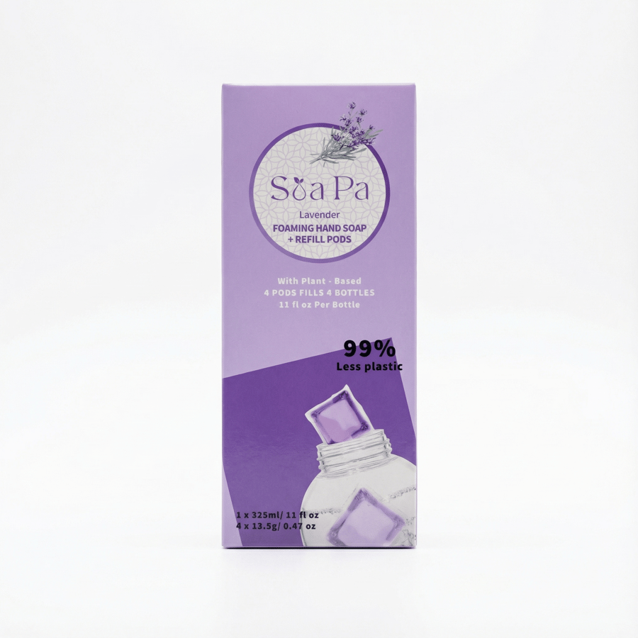 Sea Pa freyðandi lavender-handsápa + áfyllingarhylki 325 ml
