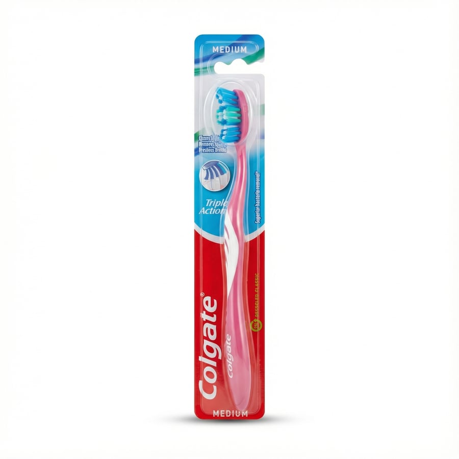 Colgate Triple Action miðlungs tannbursti