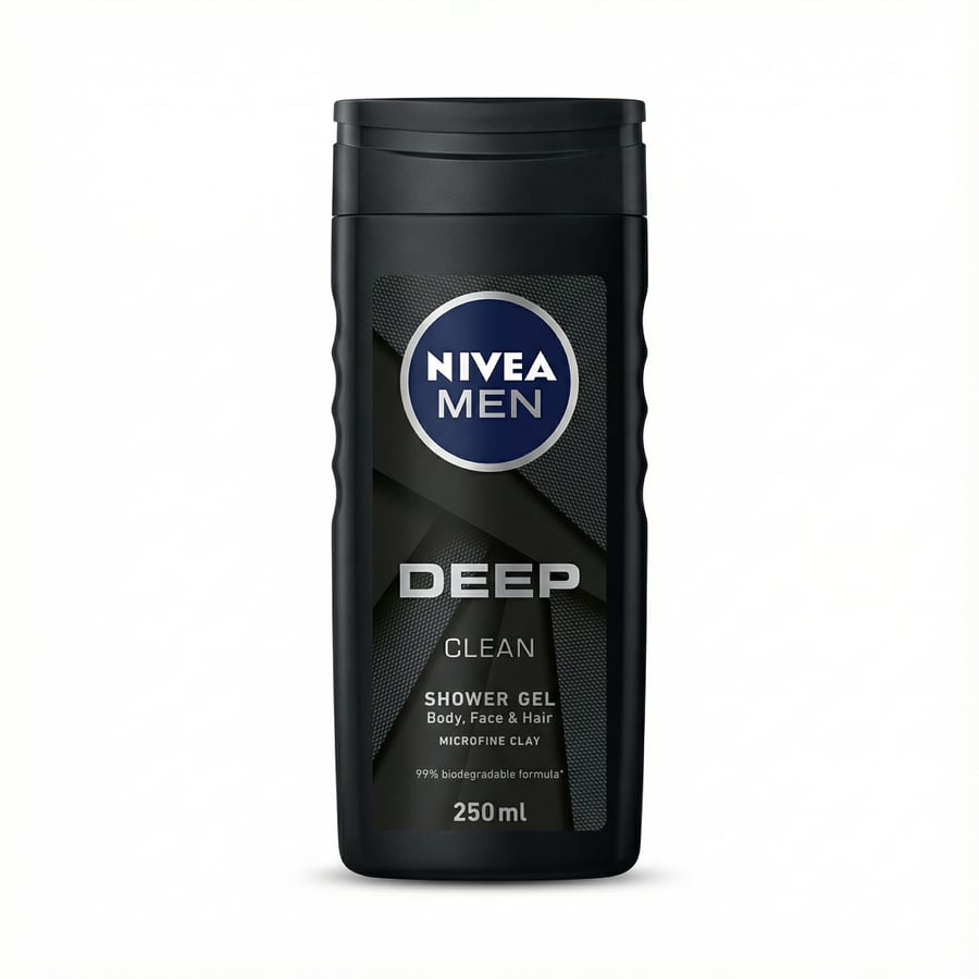 Nivea Men Deep Clean sturtugel með örfínum leir 250 ml