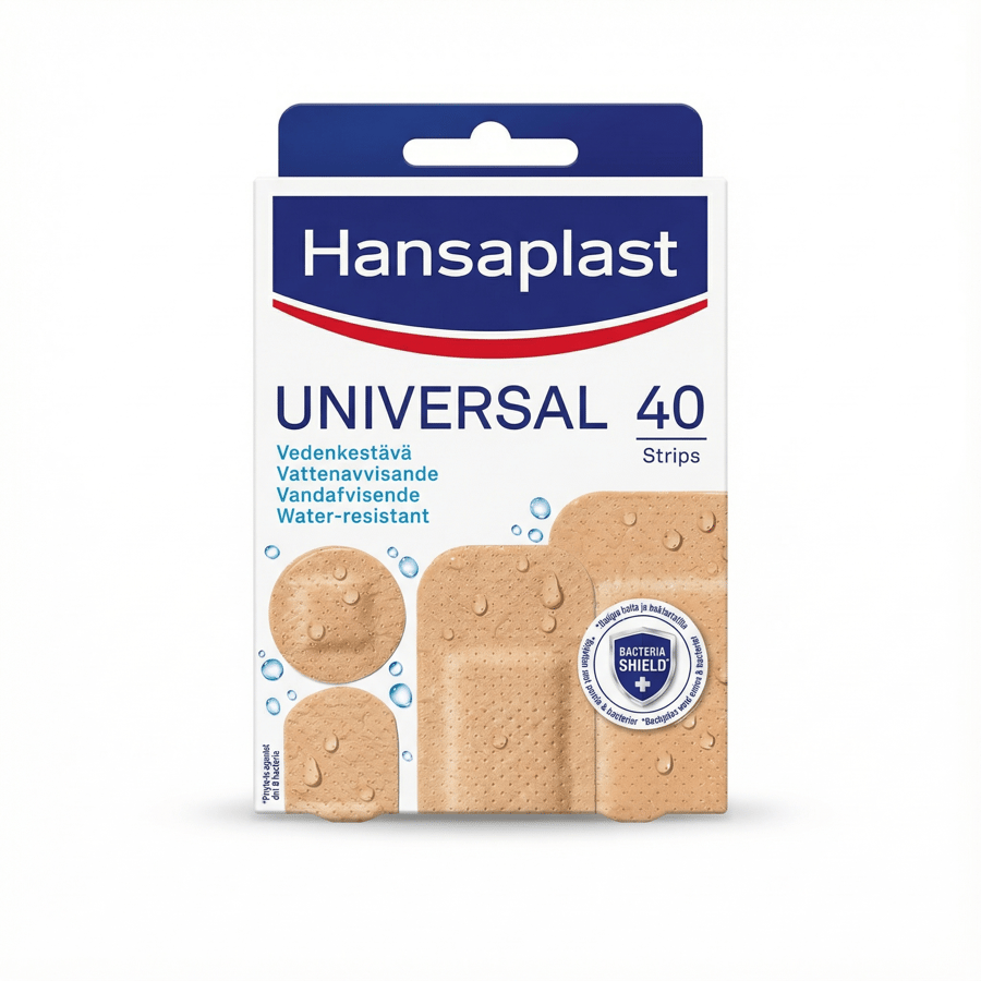 Hansaplast Universal vatnsheldir plástrar 40 stk