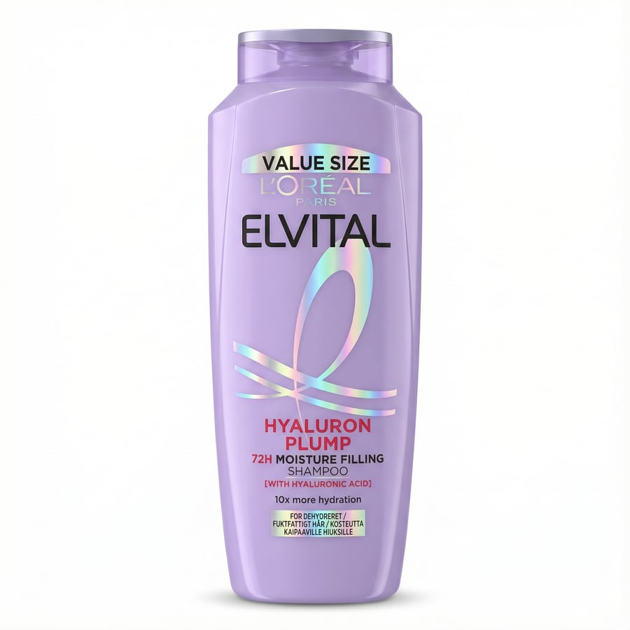 L'Oréal Paris Elvital Hyaluron Plump 72 klst. rakafyllandi sjampó 400 ml