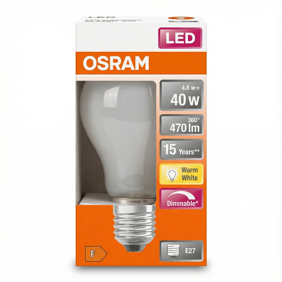 Osram LED Superstar Classic A 40 dimmanleg E27 4,8 W