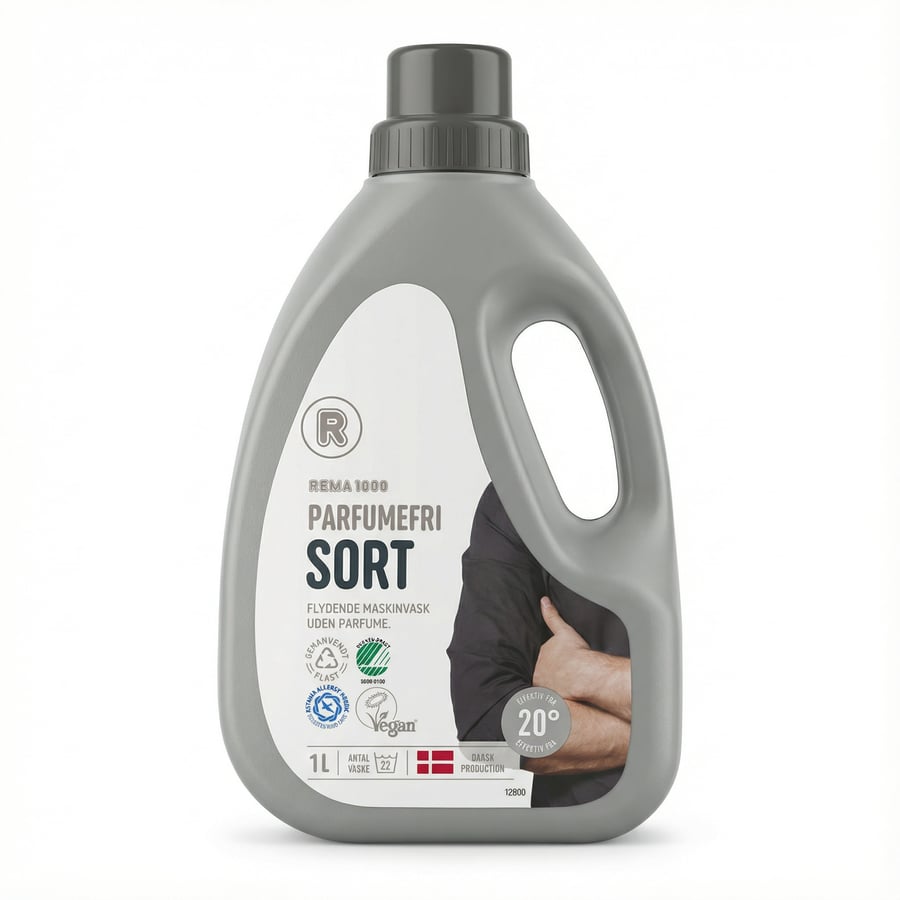 Rema 1000 Ilmefnalaust fljótandi þvottaefni fyrir svartan þvott 1000 ml
