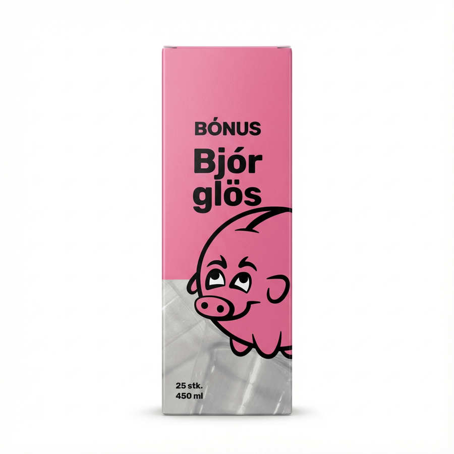Bónus Bjórglös 25 stk 450 ml