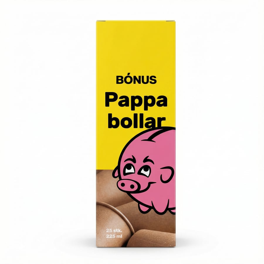 Bónus pappabollar 25 stk 225 ml
