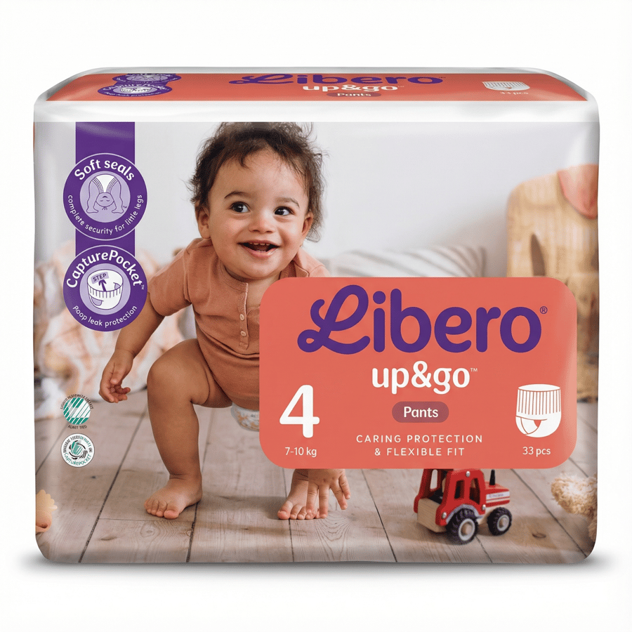 Libero Up&Go buxnableiur 4, 7-10 kg, 33 stk