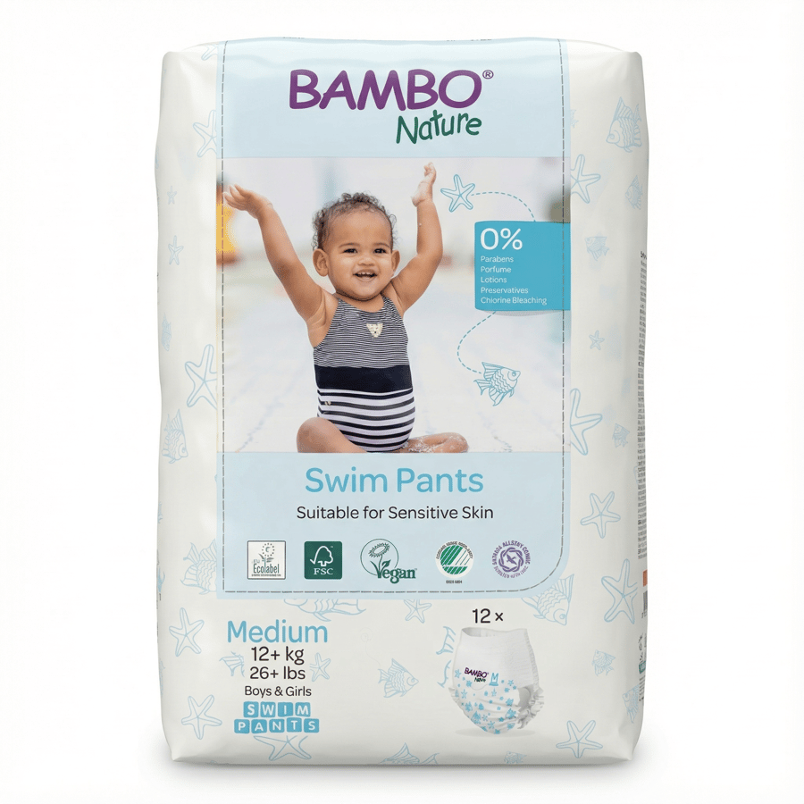 Bambo Nature sundbleyjur Medium 12 stk