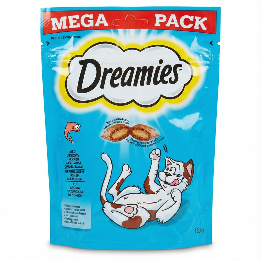 Dreamies kattarnammi með laxi 180 g