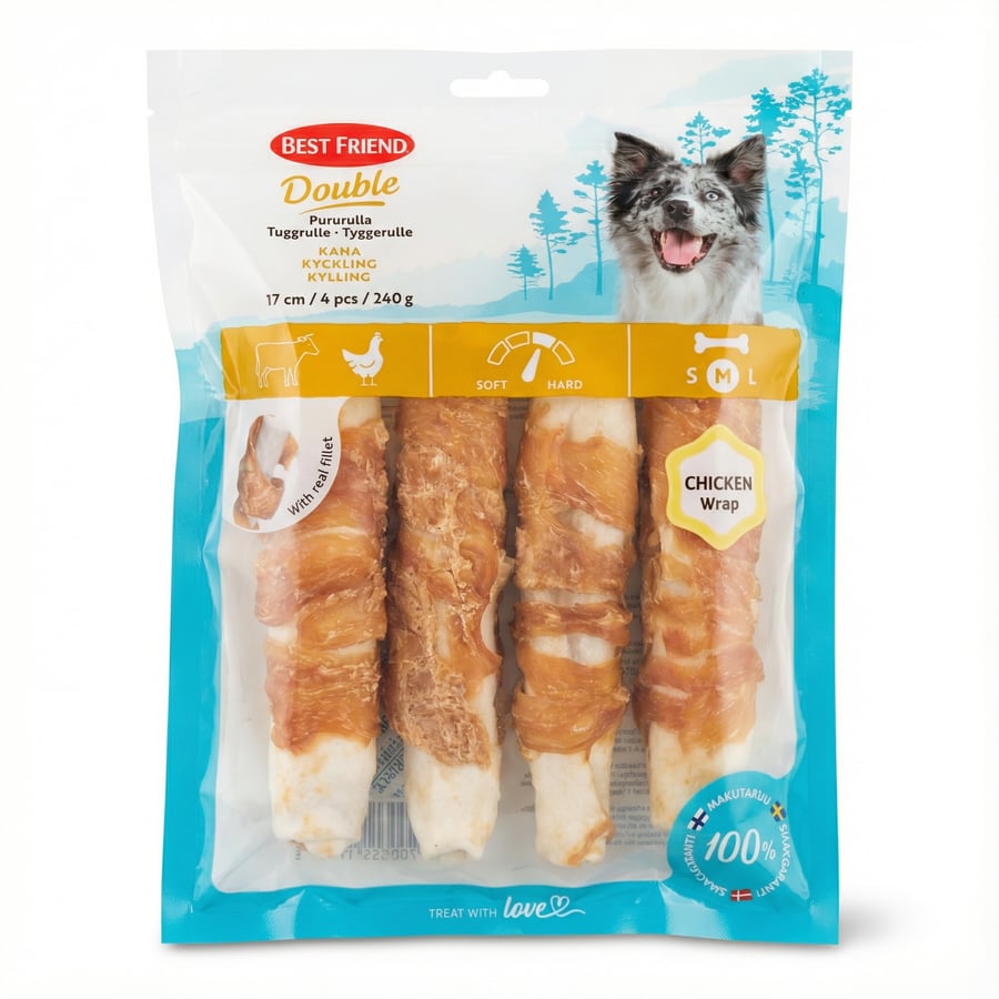 Best Friend tvöfaldur kjúklingavafningur 240 g