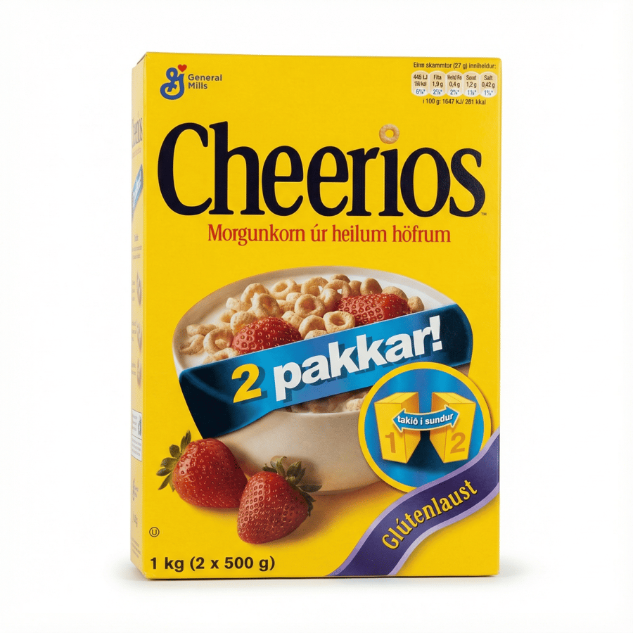 Cheerios Morgunkorn úr Heilum Höfrum