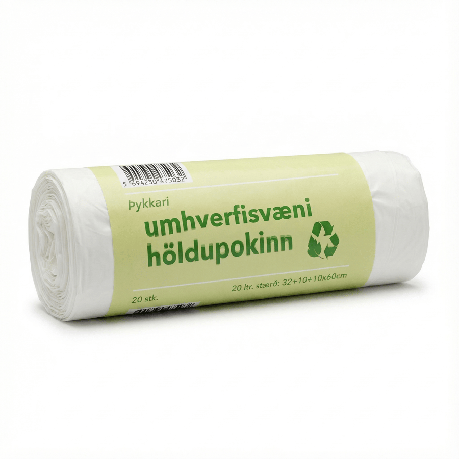 Þykkari umhverfisvæni höldupokinn 20 l 20 stk