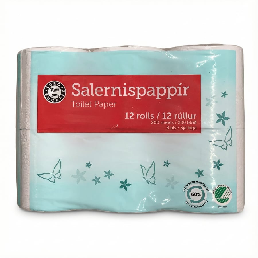 Shopp Salernispappír 3ja laga 12 stk