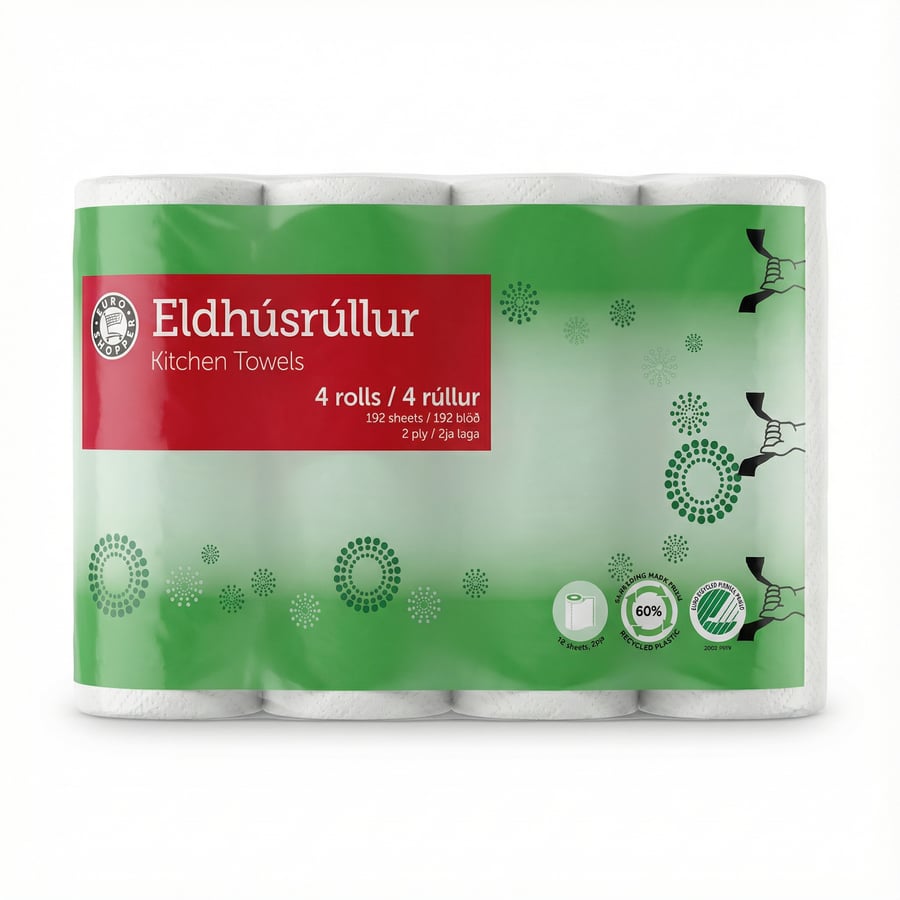 Euro Shopper Eldhúsrúllur 4 stk