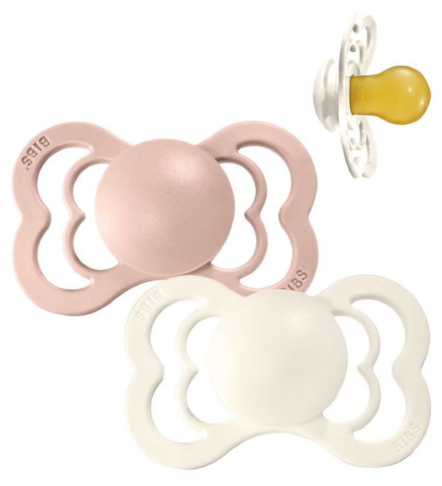 BIBS Couture Ivory/Blush Latex St 1 2pk