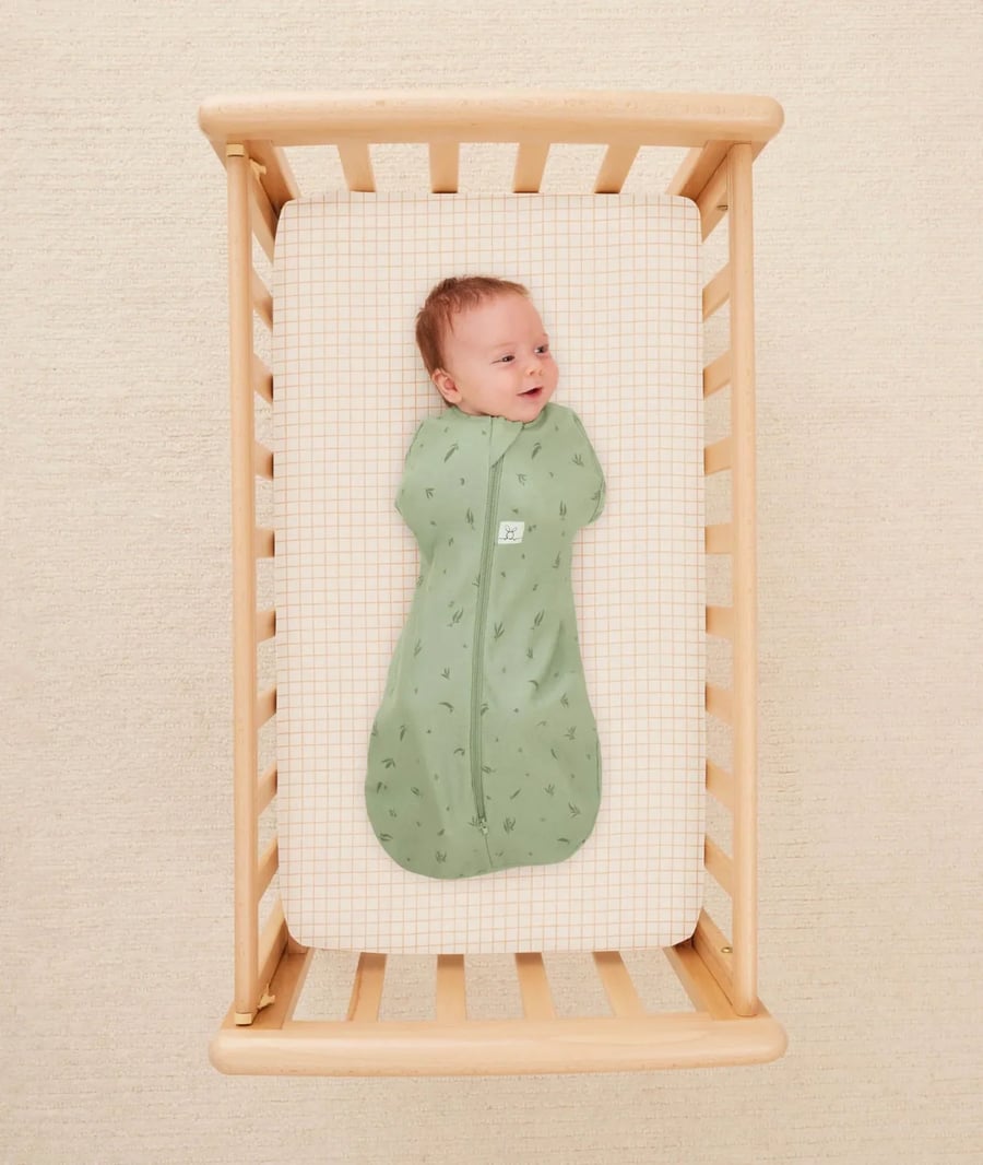 Fitted Sheet lak Caramel grid