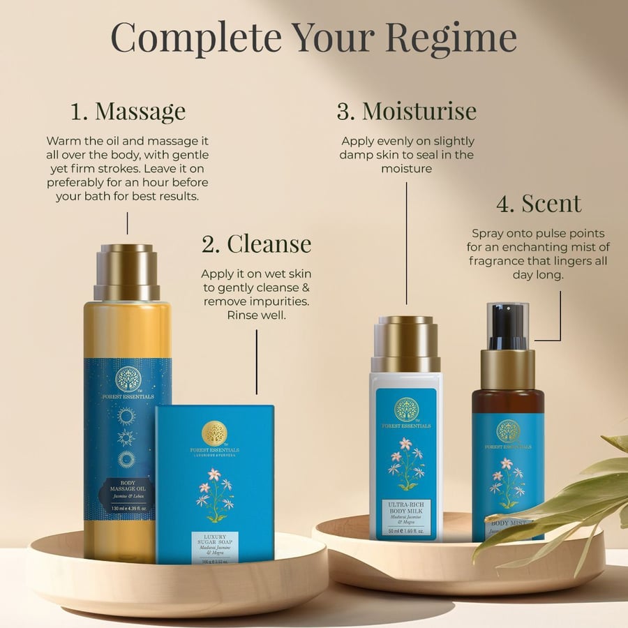 Forrest Essentials Relaxing & De-stressing Body Nuddolía Sandalwood & Saffron 130 ml