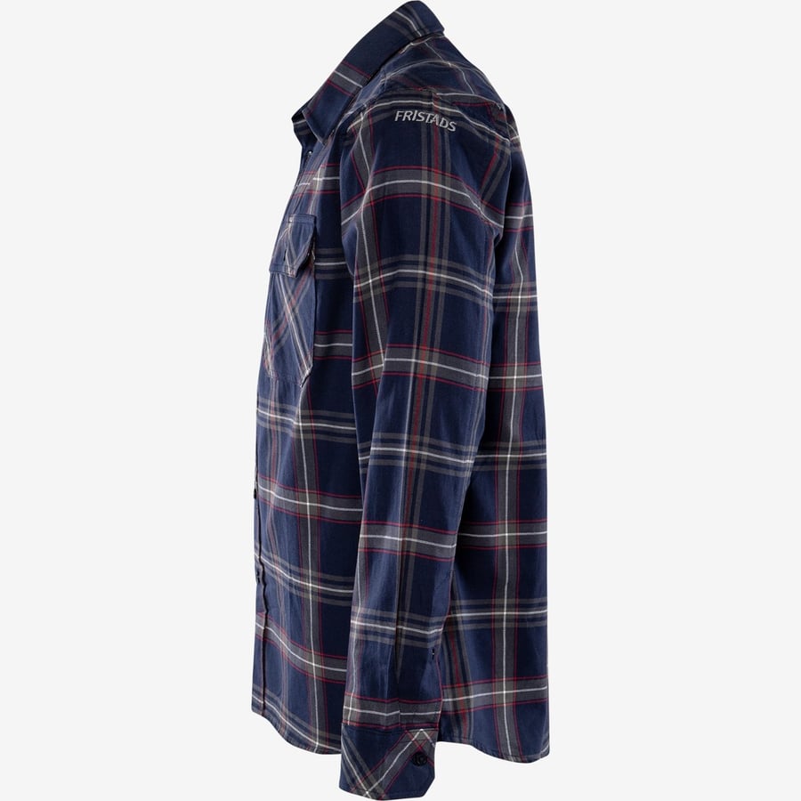 Fristads flannel skyrta blá köflótt