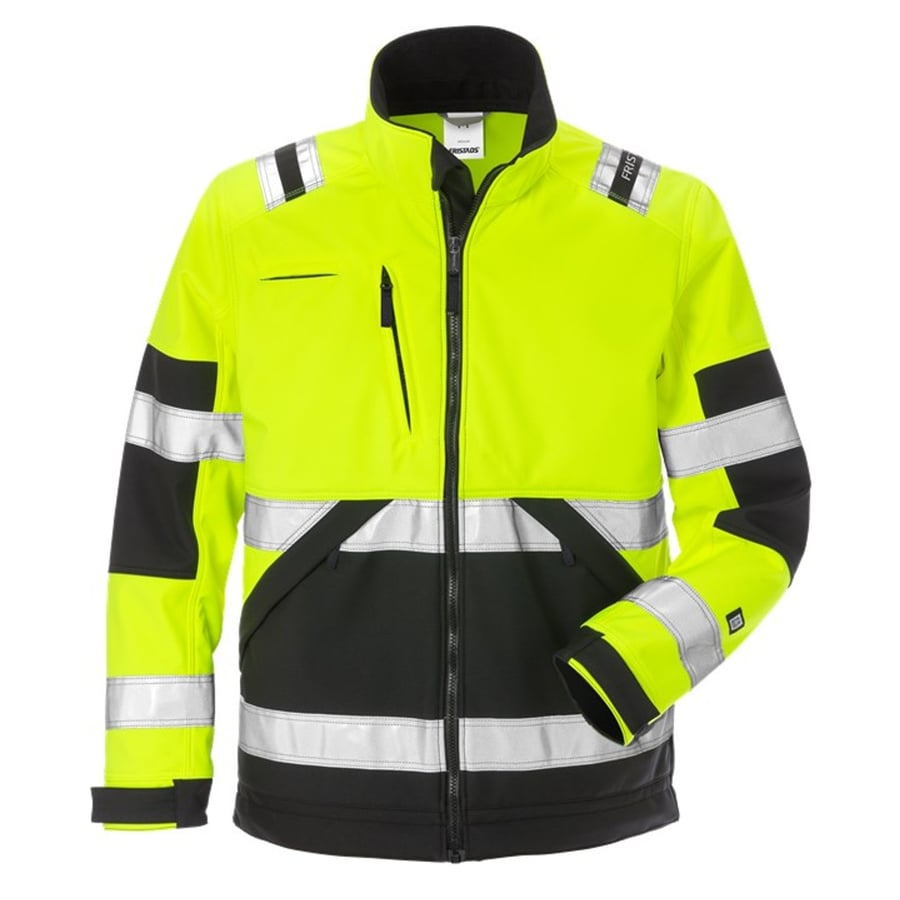 Fristads Softshelljakki HiViz gulur/svartur CL2