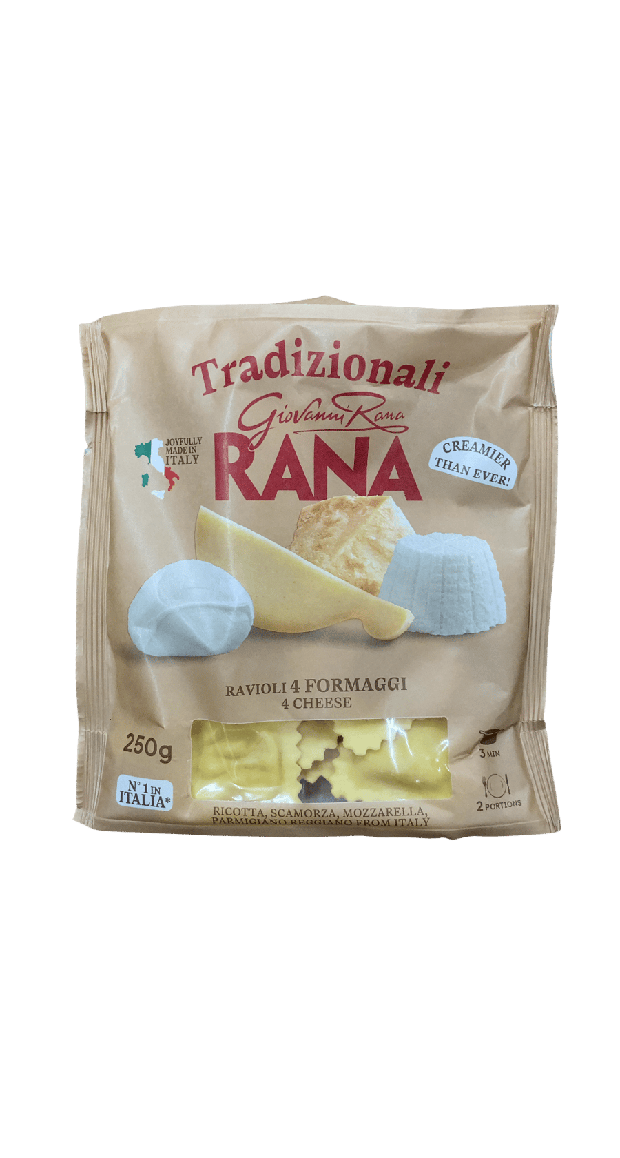 Giovanni Rana hefðbundið ravíólí með 4 ostum 250 g