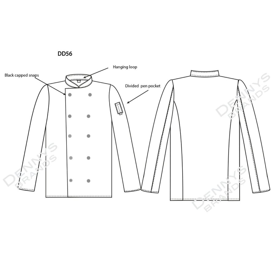 Le Chef kokkajakki grár - X small
