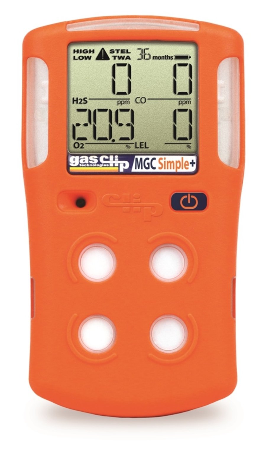 Gas Clip O2,H2S,CO,LEL/M gasmælir 36 mánaða