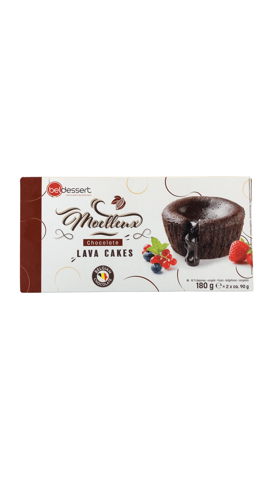 Beldessert mjúkar súkkulaðikökur með fljótandi kjarna 180 g