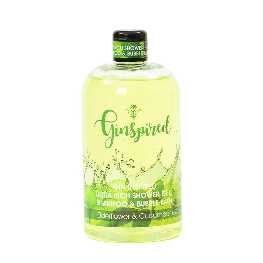 Ginspired sturtusápa & Freyðibað Elderflower & Cucumber 525ml