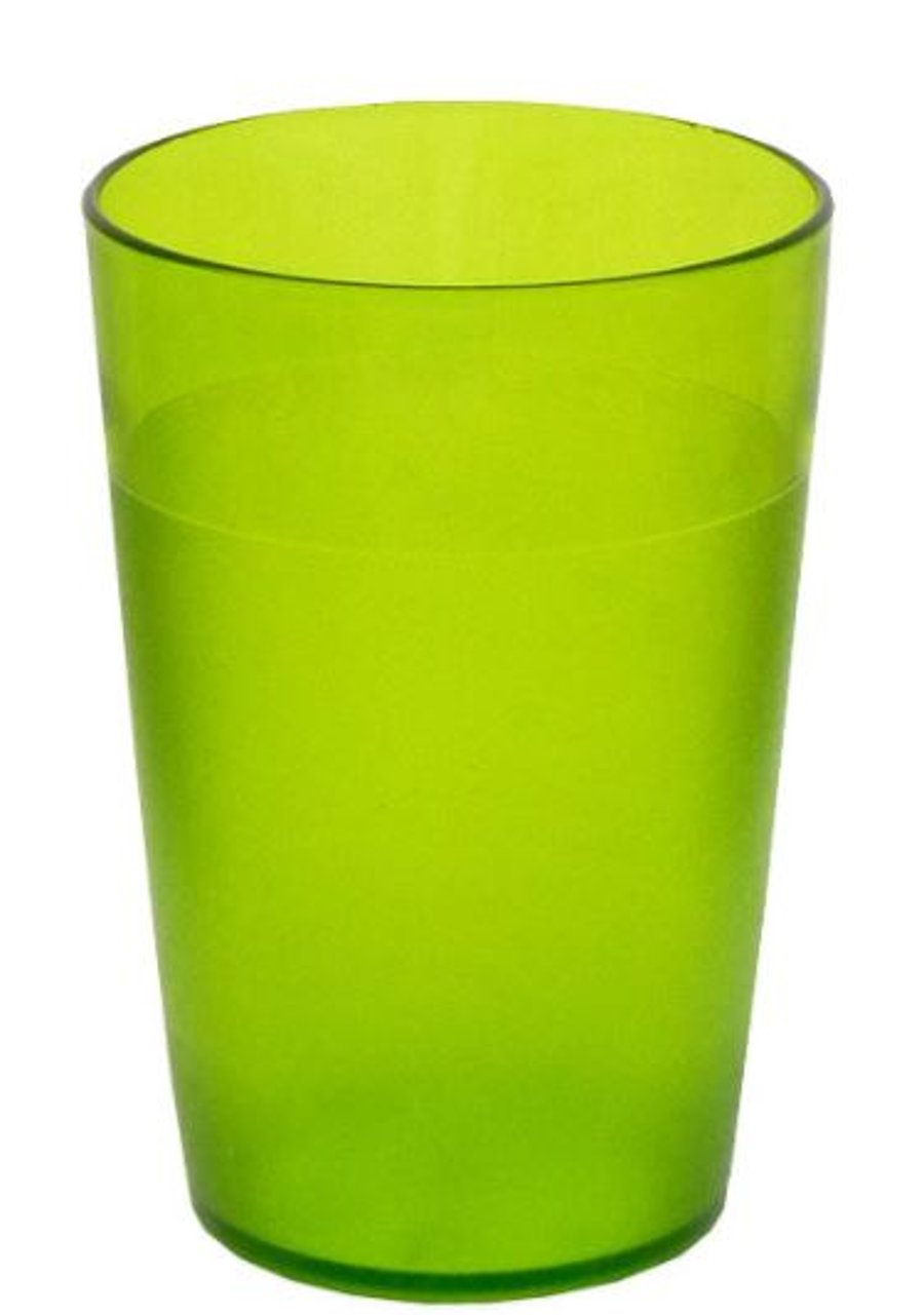 Grænt plastglas 25 cl.
