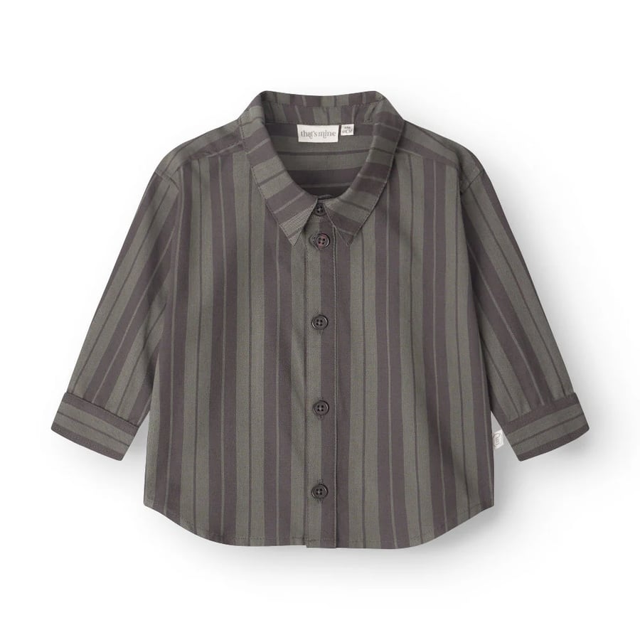 Harald shirt – Olive stripe