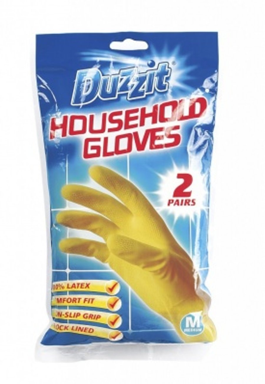 HOUSEHOLD GLOVES MEDIUM 2pk