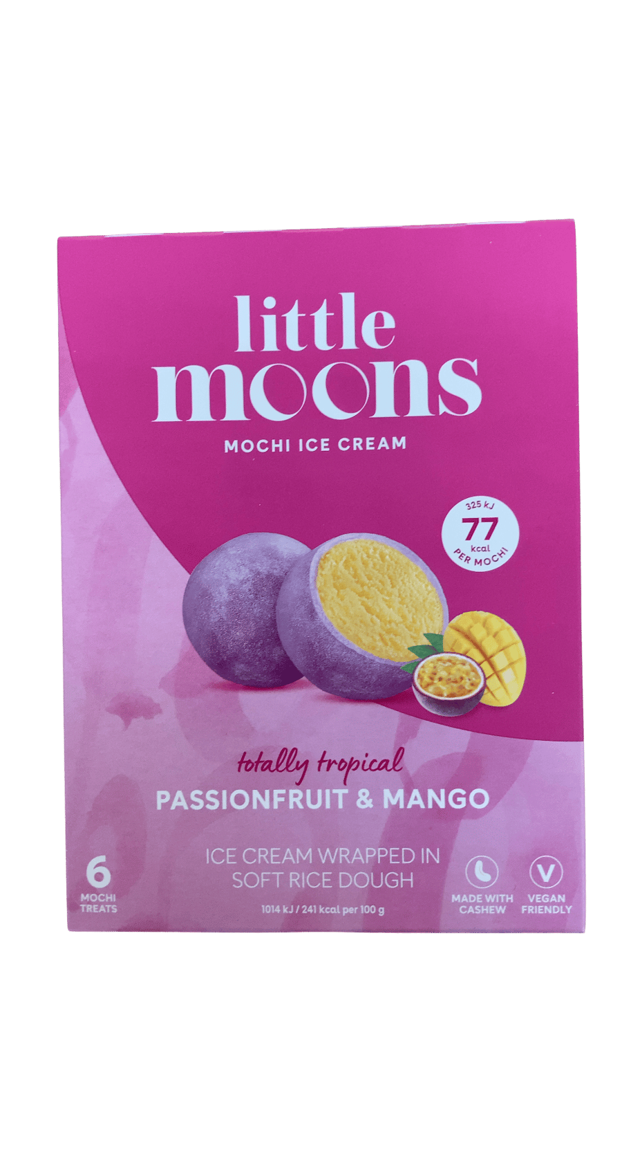 Little Moons algerlega suðrænn ástaraldin- og mangó mochi-ís 192 g