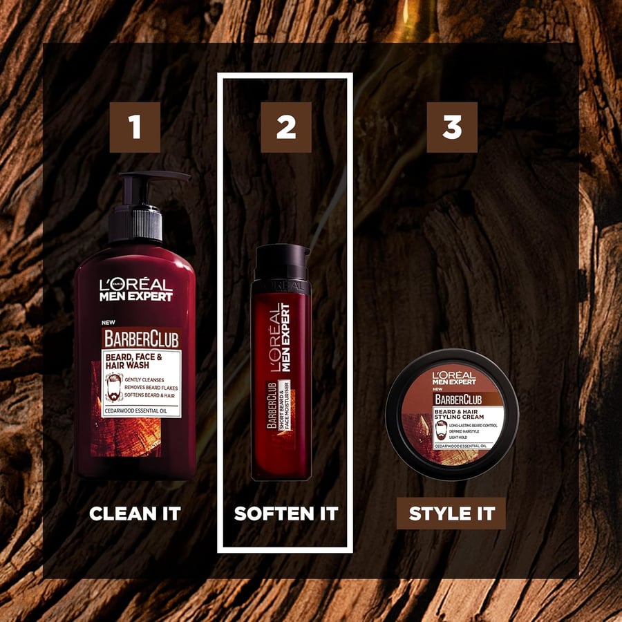 L'OREAL Men Expert Barber Club raka- og skeggbrodda krem
