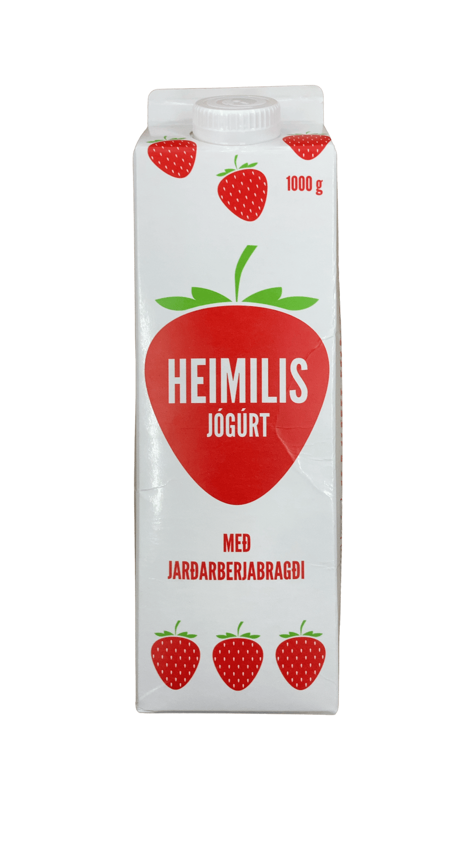 MS Heimilis jógúrt með jarðarberjabragði 1000 g
