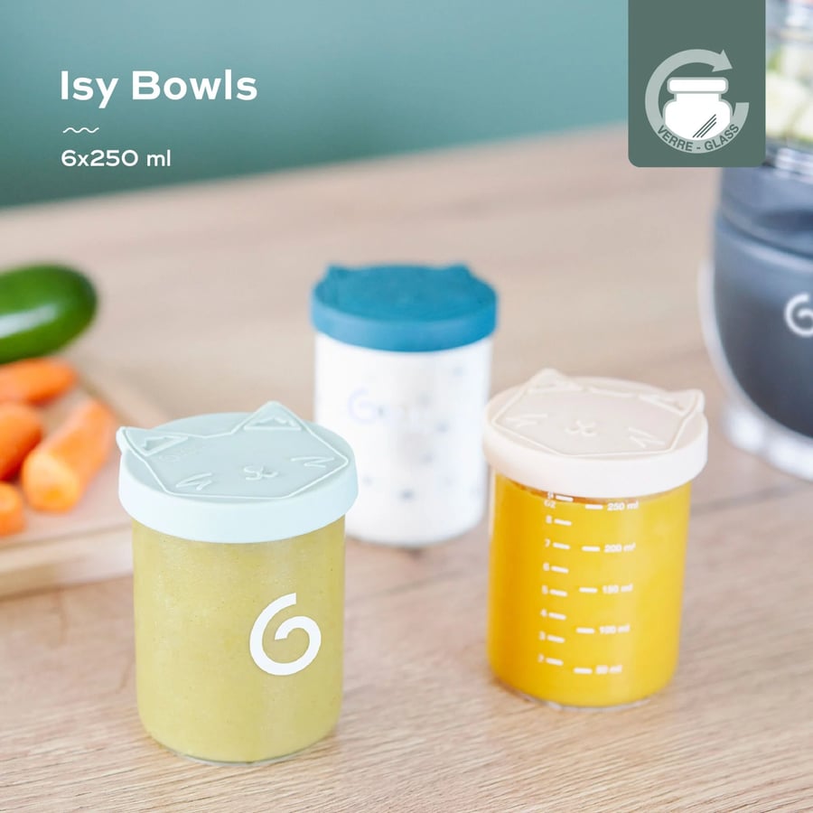 ISY Bowls Superior Glass Babybols – 6 stk x 250 ml